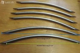 6 Möbelgriffe EDELSTAHL rostfrei 30 cm