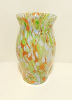 Vintage Handgefertigte Vase aus mundgeblasenem