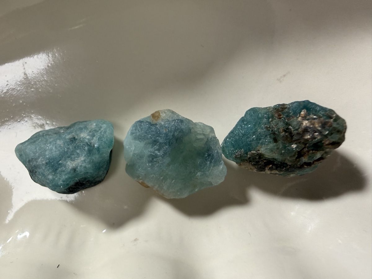 Mineralien & Heilsteine: Grandidierite 3Stk mit 85ct – Neu (gemäss Beschreibung) aus Oberhof von RealStone 8