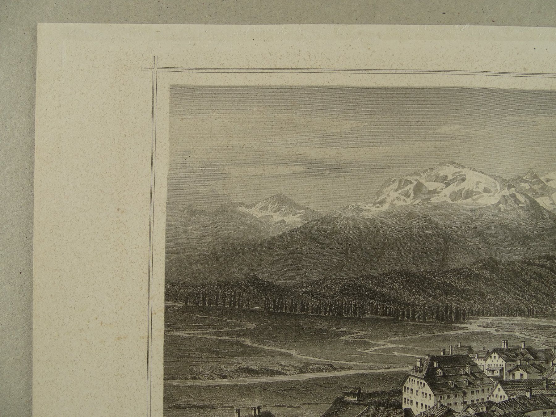 Incisioni: SAMADEN, STAHLSTICH NACH ROHBOCK 1870 – Usato da Grüningen venduto da Kartensammler 2