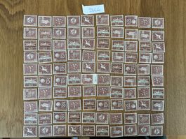 60Fr Ämter Frankaturware ungestempelt postfrisch Sammlung