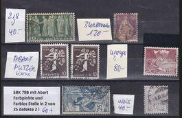 Beau lot de timbres spéciaux et variétés - cote250+++