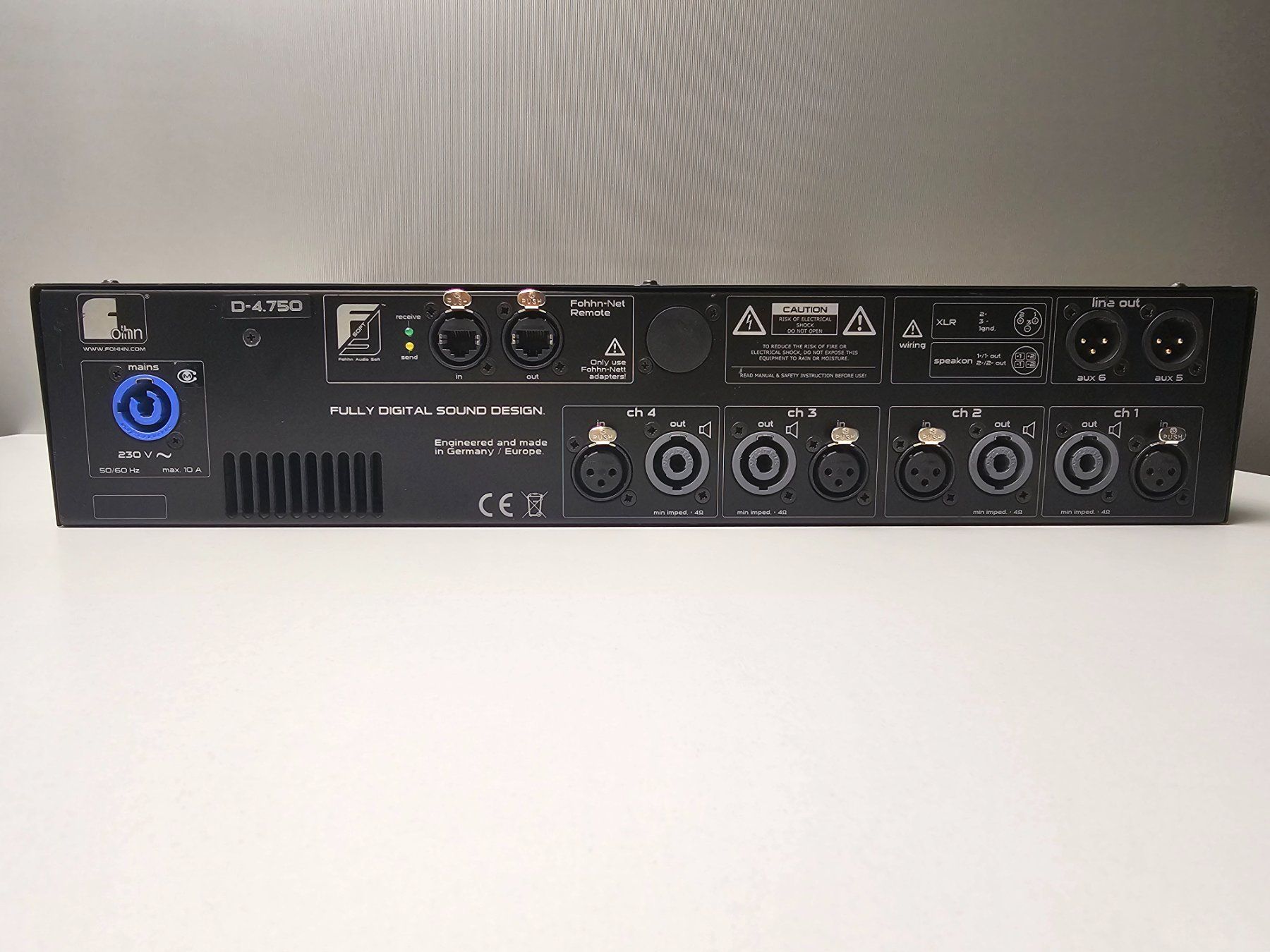 Amplificatori: Fohhn D-Serie DSP-Endstufe D-4.750 – Usato da Schaffhausen venduto da P3ntiumii 2