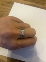 Bague argent et zircons