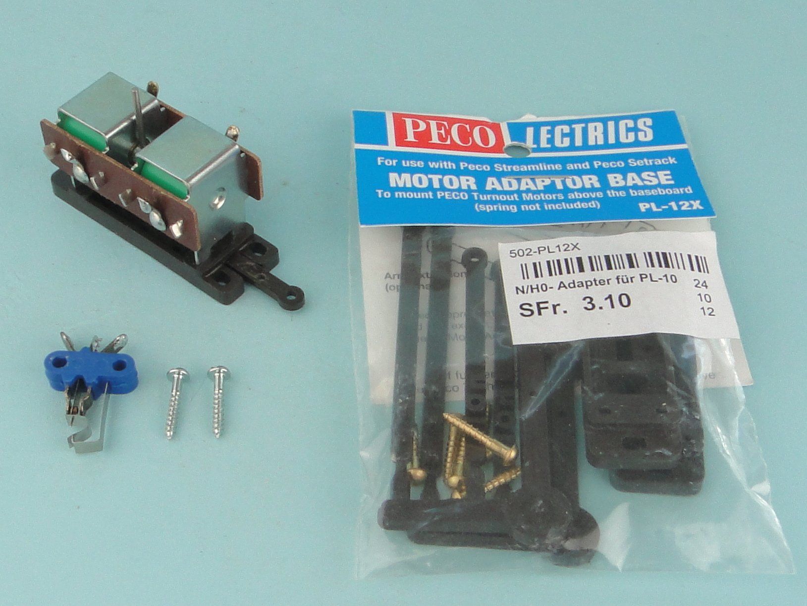 Modellini di ferrovie: Peco Weicheunterflurantrieb + Adapter – Usato da Bülach venduto da cann11