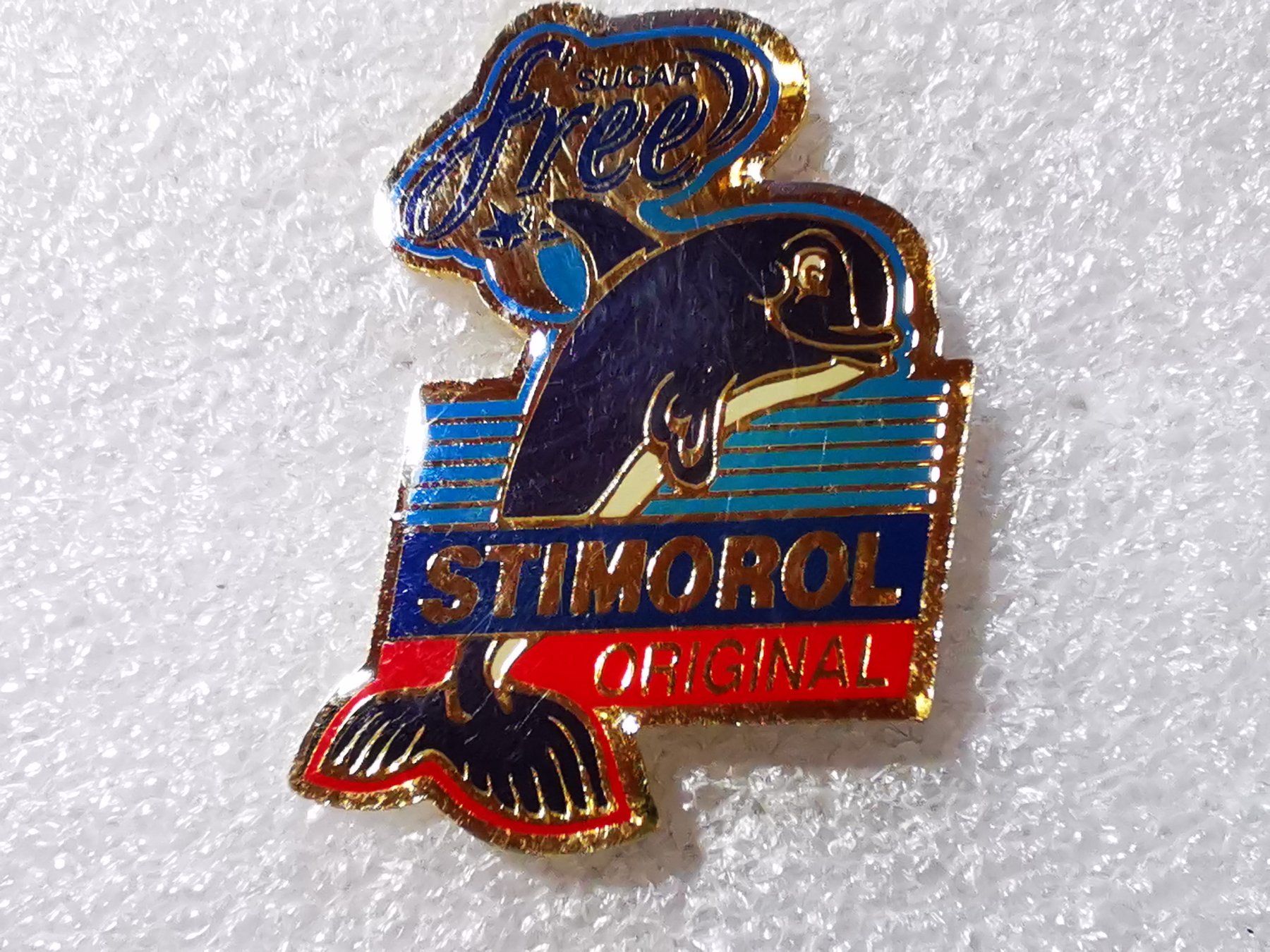 Placchette & Badge: Ansteckpin 69: Stimorol – Usato da Oppligen venduto da Pin-Fall-Shop