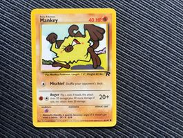 Pokemon Mankey Non Holo Team Rocket near Mint