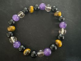Armband- Schützt die Aura vor Negativität- Echtstein