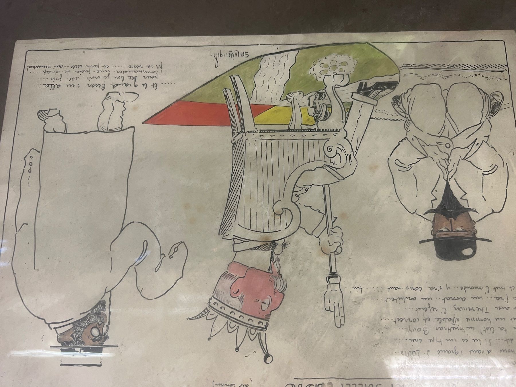 Dipinti: DESSIN ÉLECTIONS 1918 Signé et daté – Usato da Genève venduto da Qanil77 6