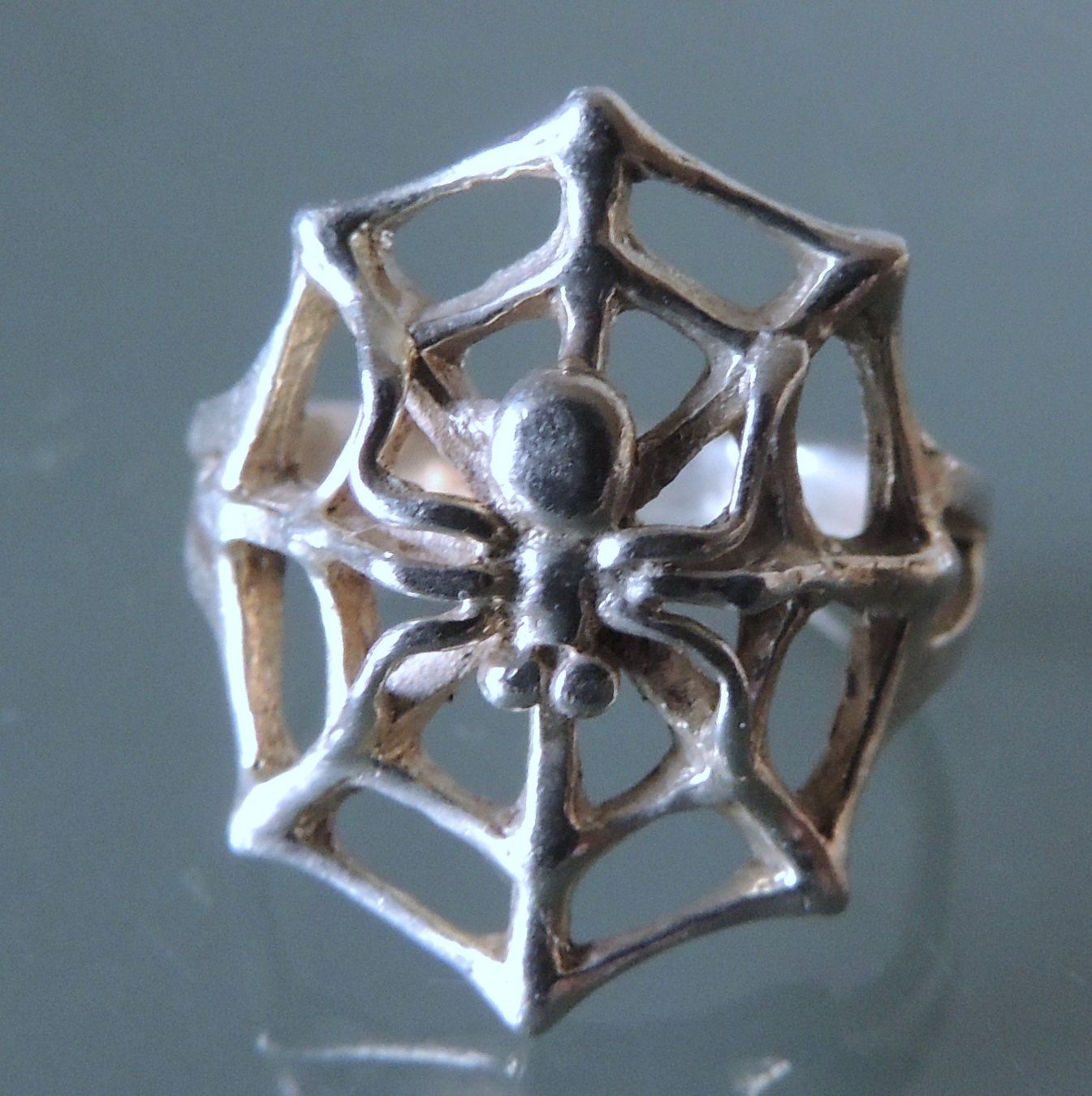 Ringe: Spinne Silber 925 Fingerring Gr. 49 – Gebraucht aus Waldenburg von schaller707