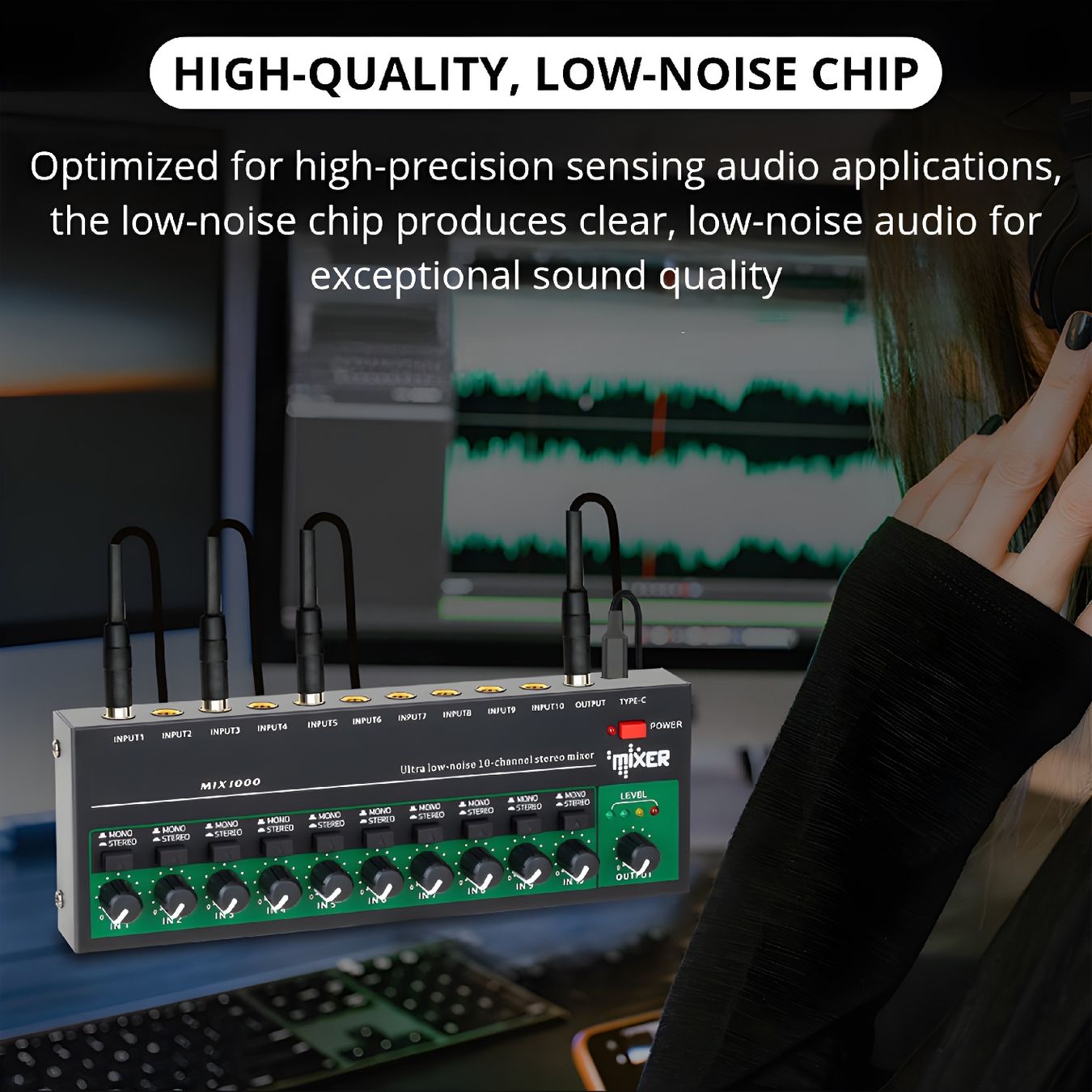 Console di mixaggio: Professional Audio Mixer - 10 Channels, USB-C – Nuovo e nell'imballaggio originale da Villars-sur-Glâne venduto da Danger_Mod 3