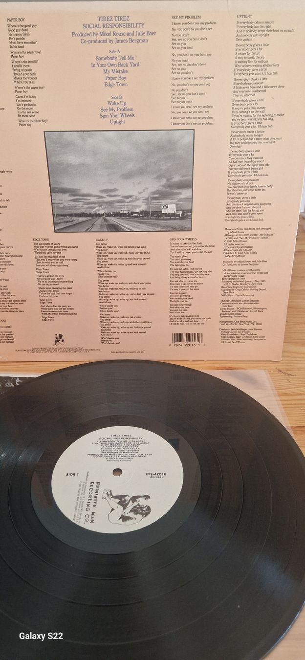 Dischi in vinile: ⚫️ Vinyl-Tirez Tirez - Social Responsibility – Usato da Yvonand venduto da RF-VINYL 2