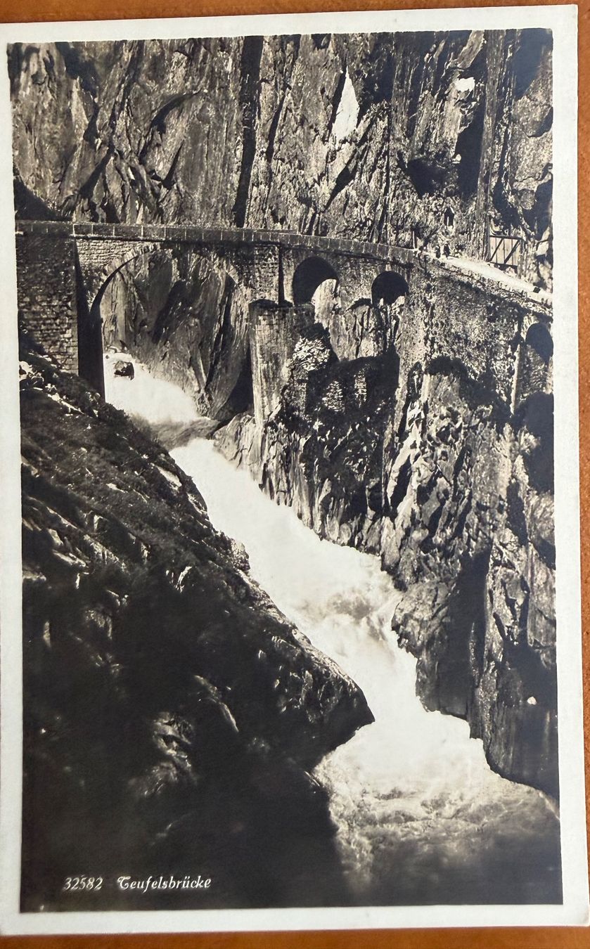 Ansichtskarten: Teufelsbrücke - 1928 – Gebraucht aus Lutry von Ediego