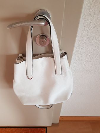 Sac Coccinelle en cuir blanc