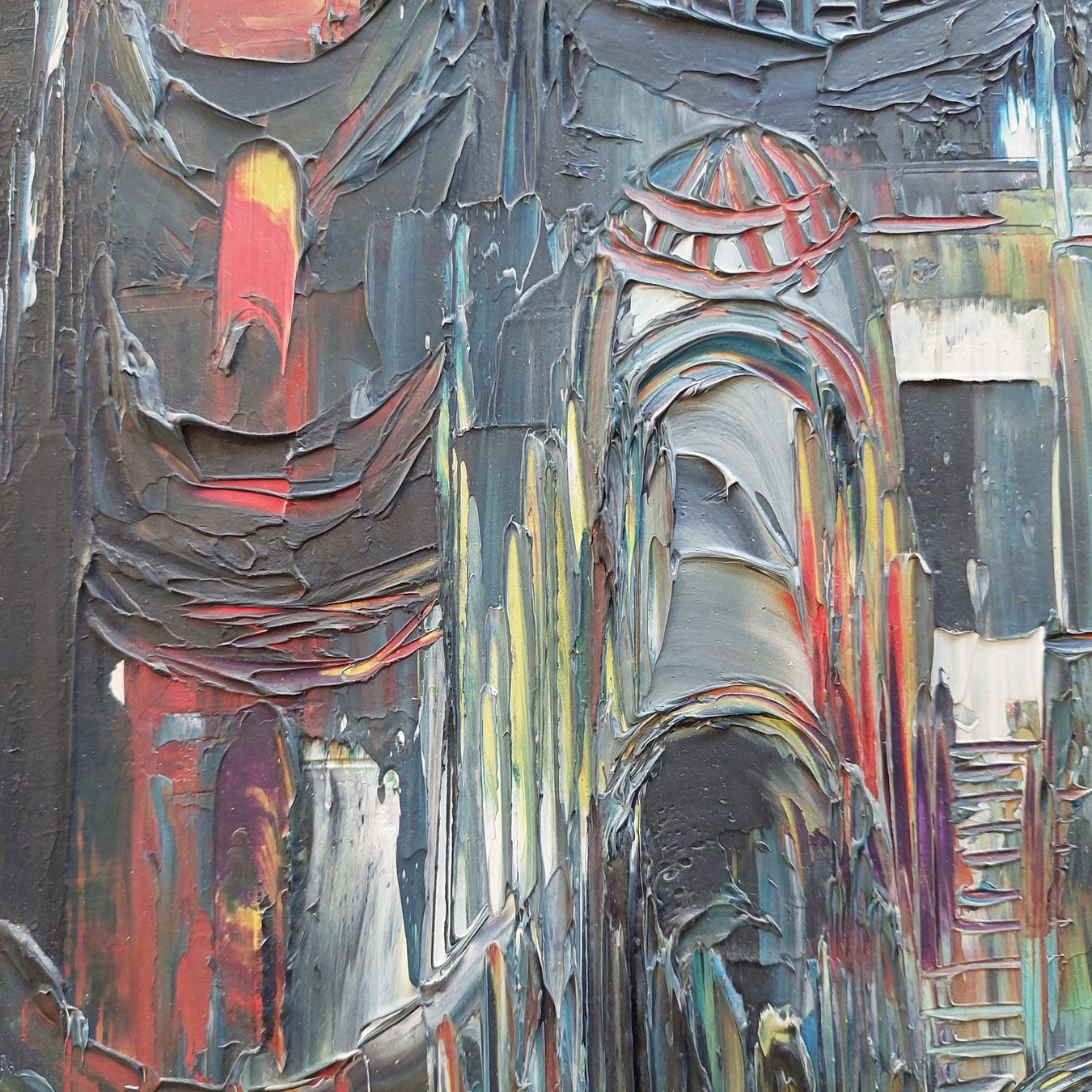 Gemälde: grosses Oelbild von Bruno A.Weber. 1964 – Gebraucht aus Bollingen von Jan07 3