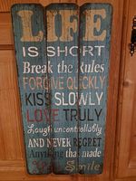 Wandbild "Life ist shorts...."