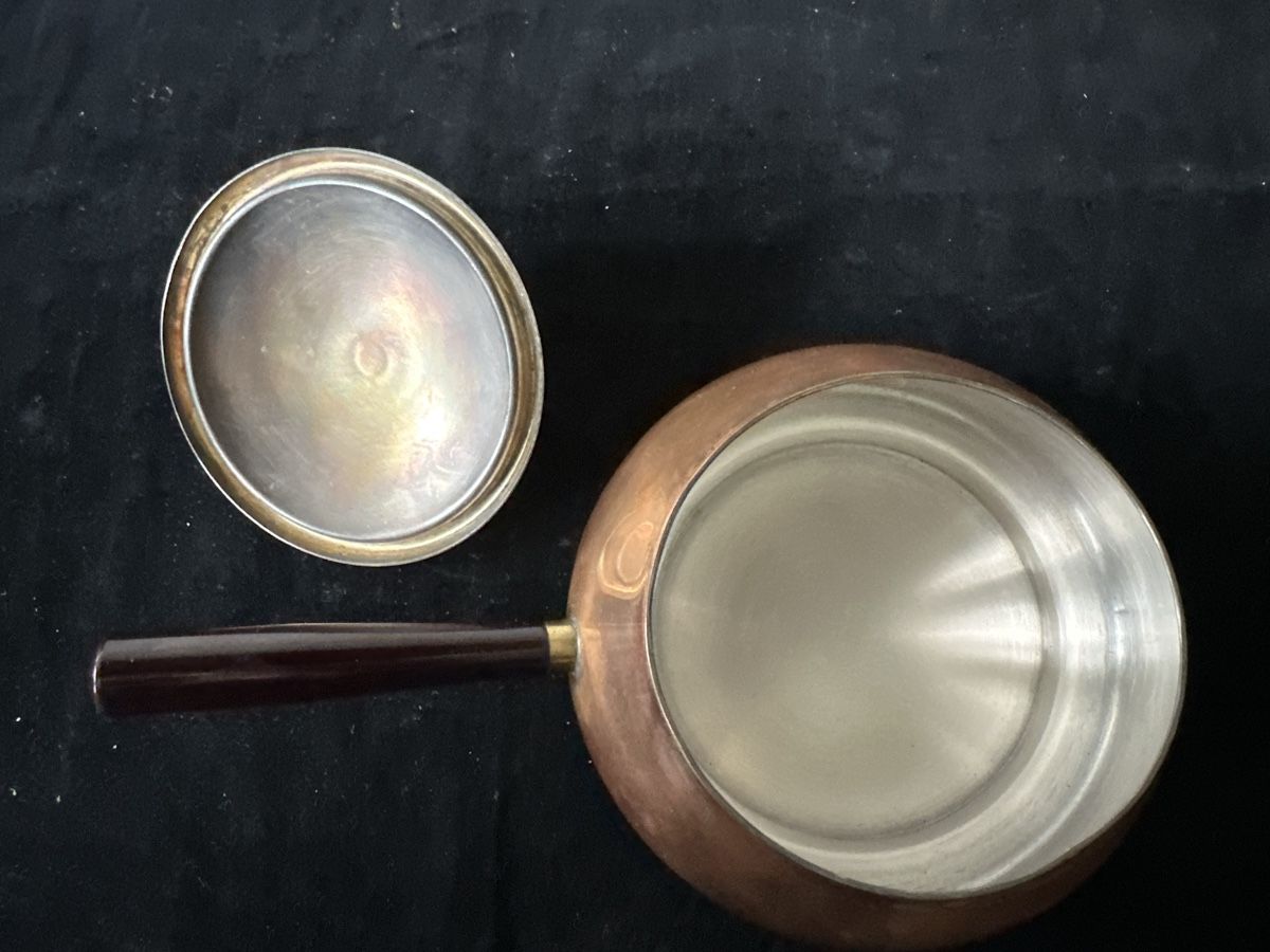 Padelle: Kleinere Kupfer-Pfanne mit Deckel,  SPRING VI – Usato da Zürich venduto da Chaeffeler 2
