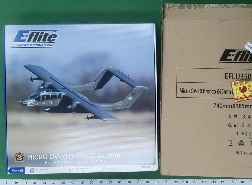 E-Flite RC Modellbau: E-flite Micro OV-10 Bronco 645mm BNF Basic mit AS3X – Gebraucht aus Kirchberg BE von SnoringMan 1