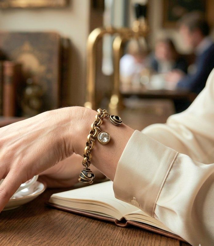 Bracciali & Braccialetti: Bronze Ethno-Look Armkette mit Charms - Neu – Nuovo e nell'imballaggio originale da Uetikon am See venduto da Springdream 1