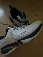 Hallenschuhe Victor Shoes White/Navy/Gold Size 39