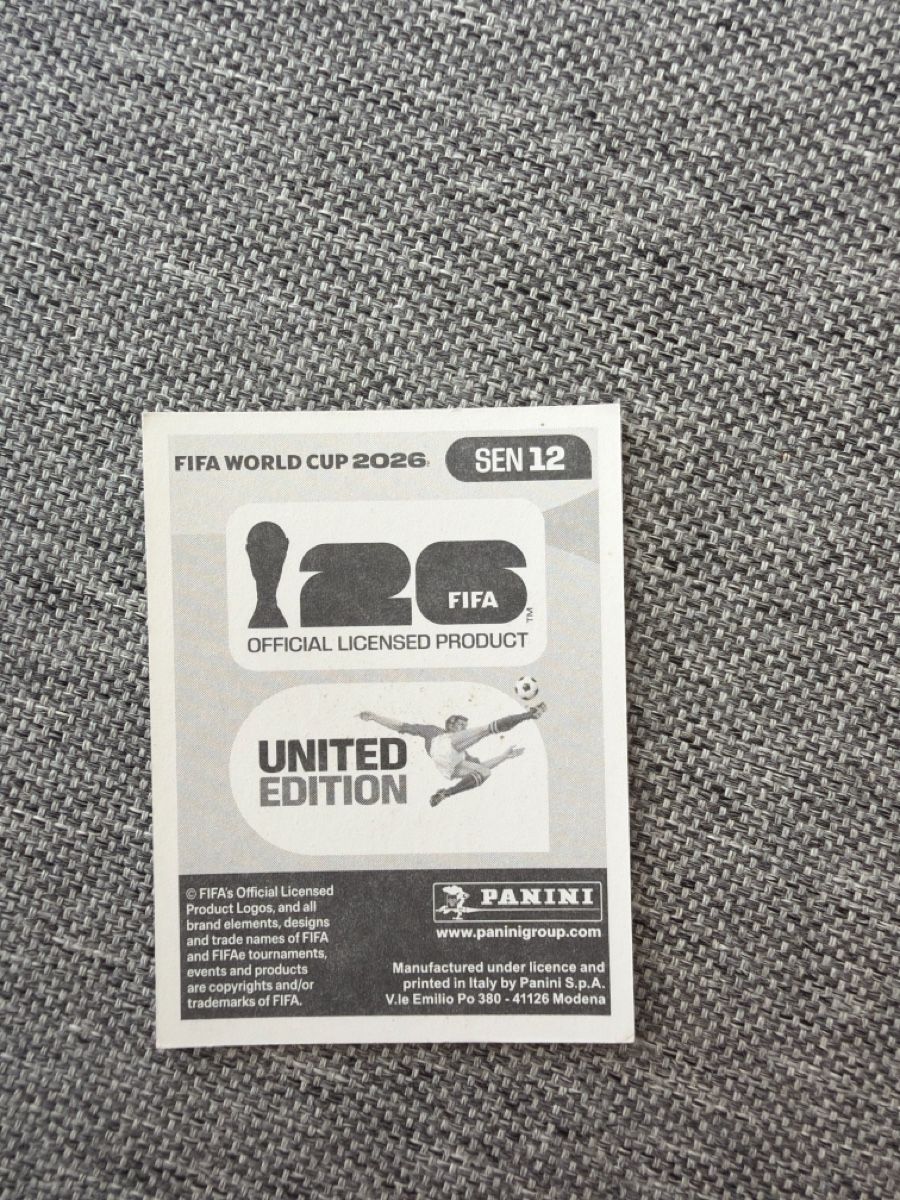 Panini Carte collezionabili: FIFA World Cup 2026 Sticker United Edition SEN 12 – Nuovo e nell'imballaggio originale da Kriens venduto da saby24