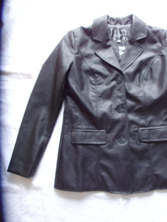 Giacche: Jacke Damen schwarz *NEU* Gr. 40  Lederimitat – Nuovo e nell'imballaggio originale da Walenstadt venduto da Pluisa 3
