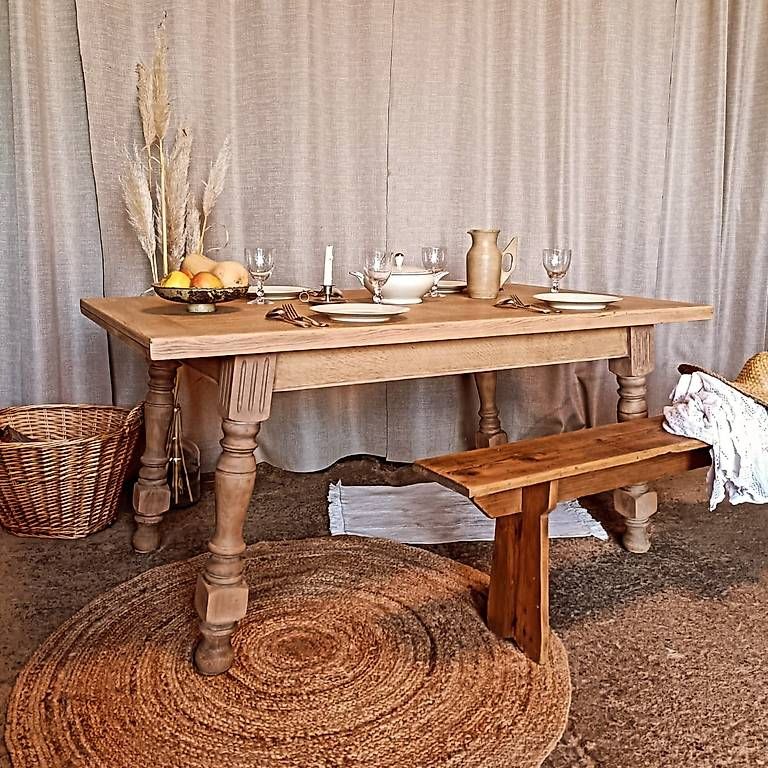 Tische: Table de ferme – Gebraucht aus Arzier-Le Muids von Renov_1273 1