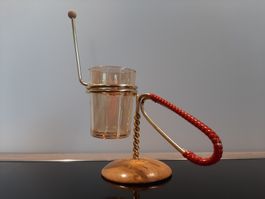Mid Century Salzstangen Brezelhalter 50er 60er Vintage Glas