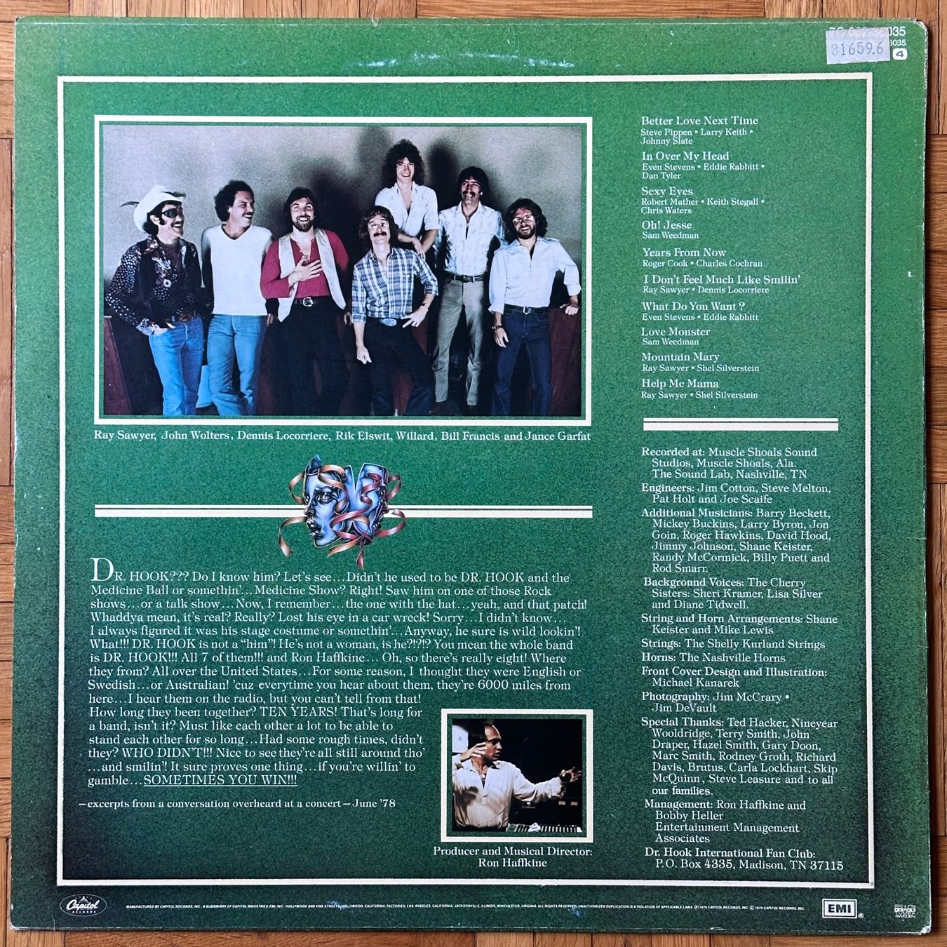 Dischi in vinile: LP - Dr. Hook – Sometimes You Win – Usato da Breganzona venduto da Onairda75 1