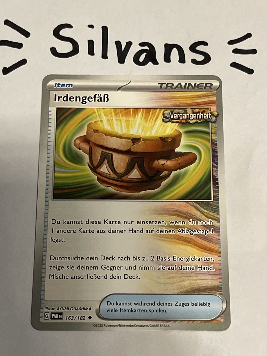 Pokémon Carte collezionabili: Irdengefäss 163/182 Paradoxrift Deutsch – Nuovo (secondo la descrizione) da Wil SG venduto da Silvans