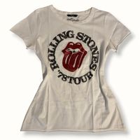 Weisses Rolling Stones T-Shirt