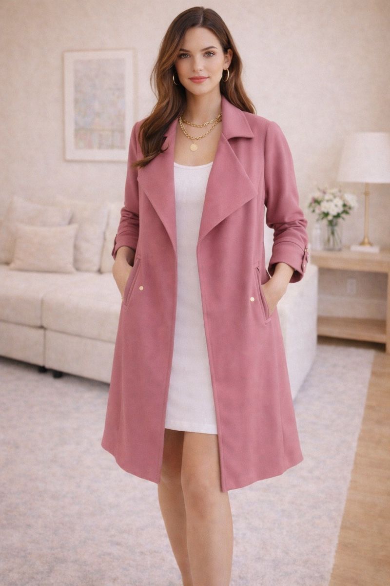 Zebra Cappotti: MANTEAU LONG ROSE ZEBRA TAILLE M – Nuovo (secondo la descrizione) da Lausanne venduto da KeNaChic