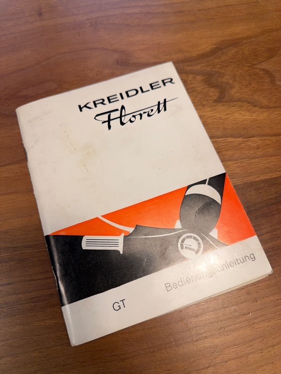 original Kreidler Florett GT Bedienungsanleitung | Kaufen auf Ricardo