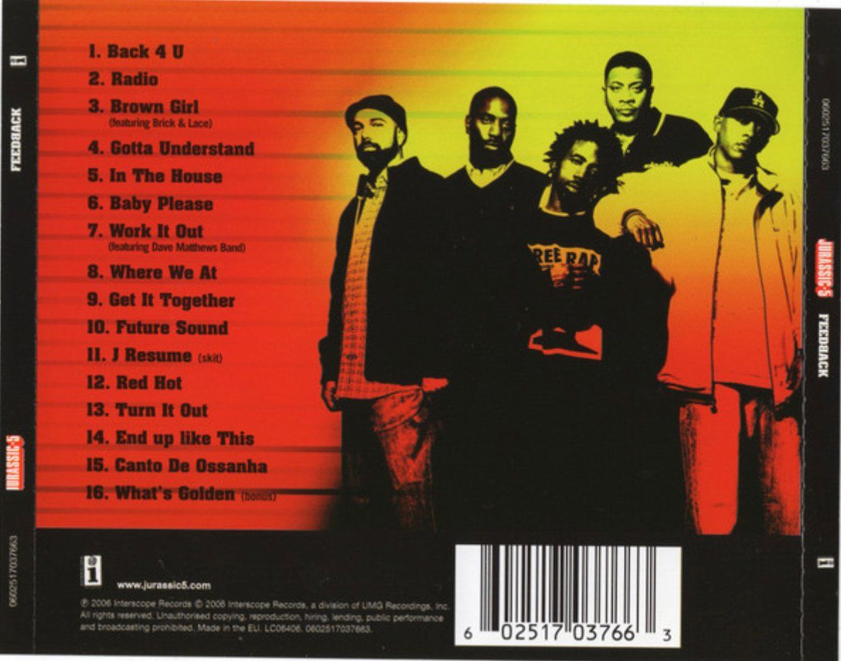 CDs: Jurassic 5 - Feedback – D'occasion à Brunnen par Barfly5 1