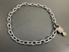 ca. 1m Stahlkette mit KESO Vorhängeschloss ab 1.-