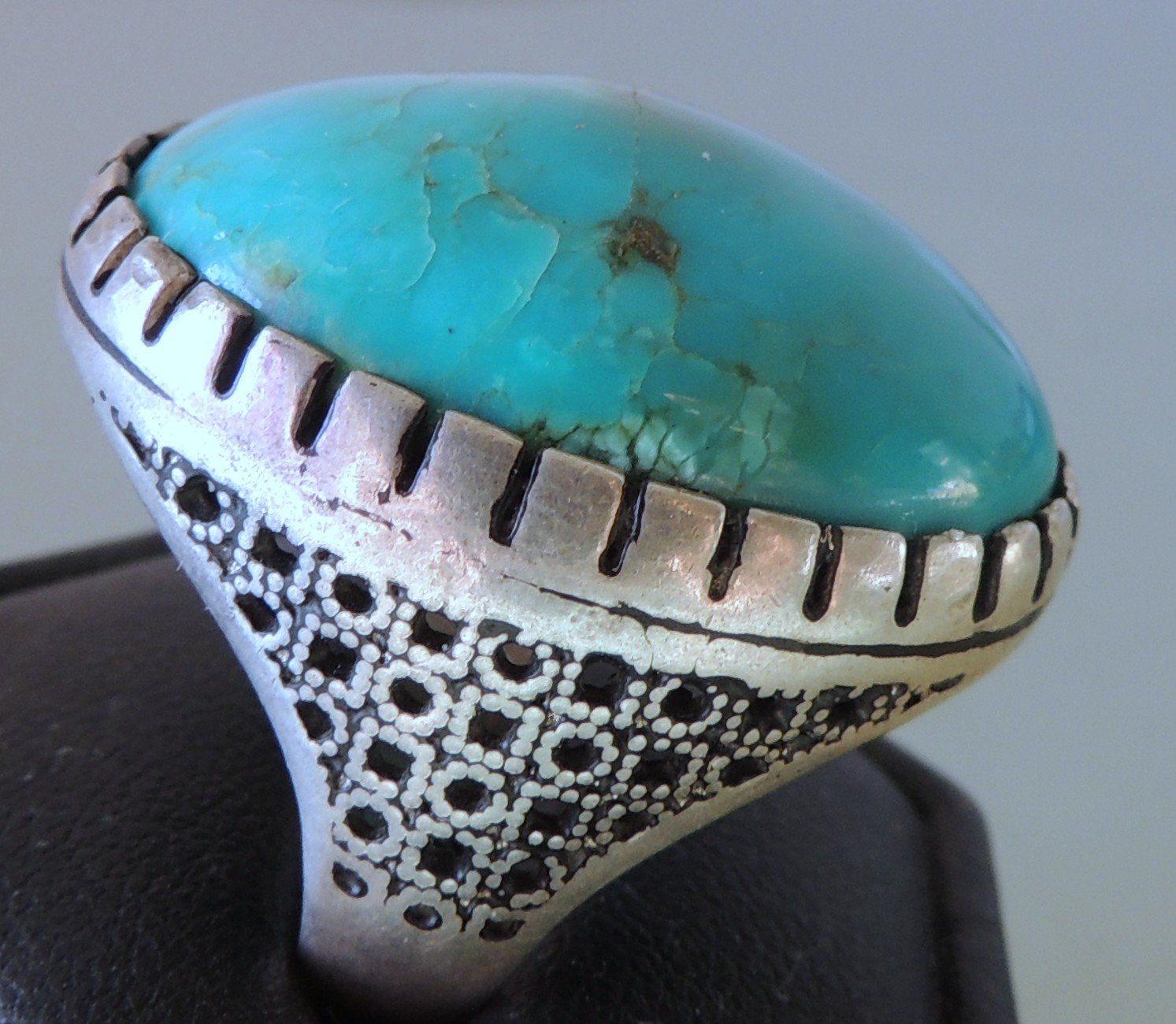 Ringe: Silber 925 Türkis Fingerring Gr. 68 – Gebraucht aus Waldenburg von schaller707 3
