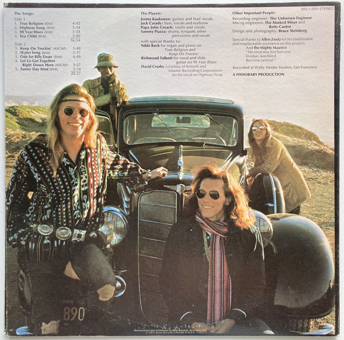 Dischi in vinile: HOT TUNA - BURGERS – Usato da Bottens venduto da hotter-than-hell 1