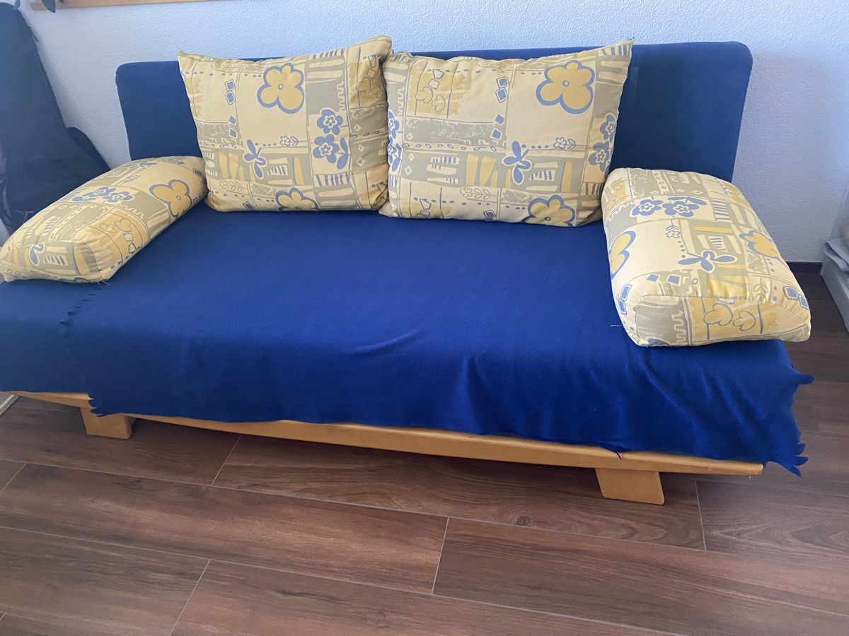Divani: Schlafsofa blau mit Stauraum gebraucht – Usato da Hellbühl venduto da der_xdp2