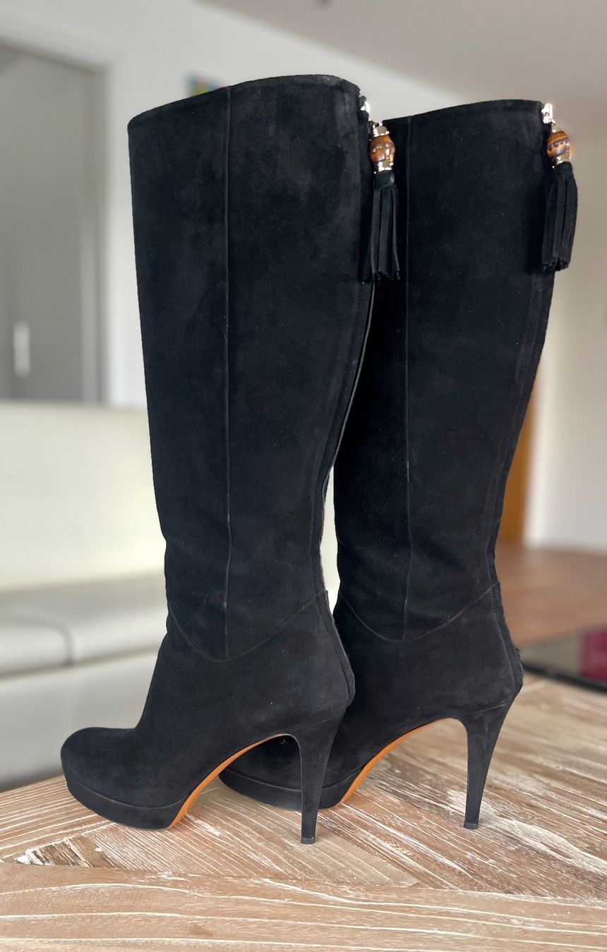 Gucci Scarpe da donna: Gucci Stiefel Wildleder – Usato da Madetswil venduto da henri154