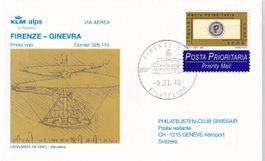 Erstflug KLM alps Florenz - Genf 2000