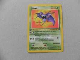 Zubat Pokémon Sammelkarte 1. Edition Ausgabe 1999 - 2000