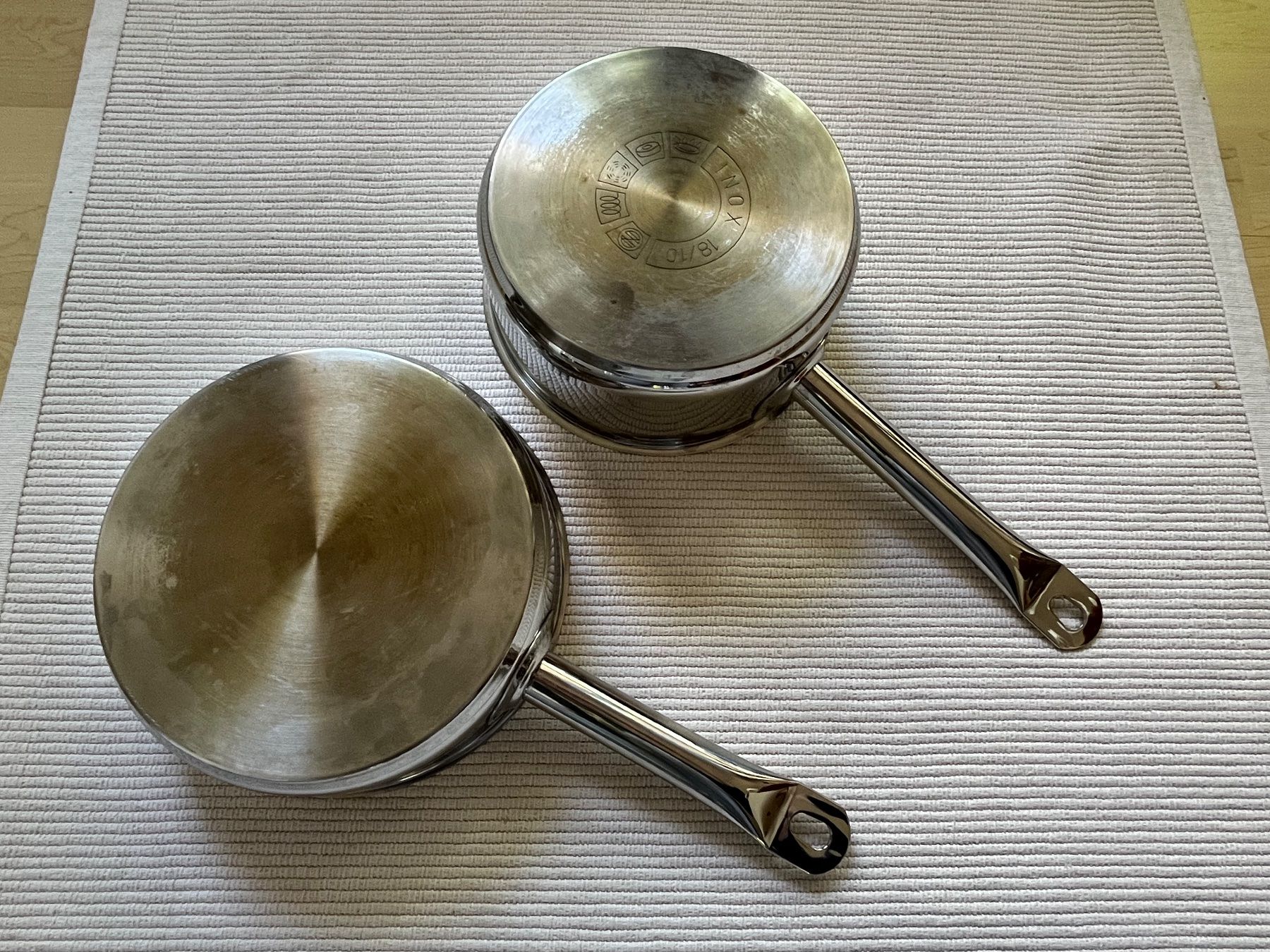 Pentole: 2 Edelstahl Töpfe 18/10 Inox – Usato da Zürich venduto da Gurkis 1