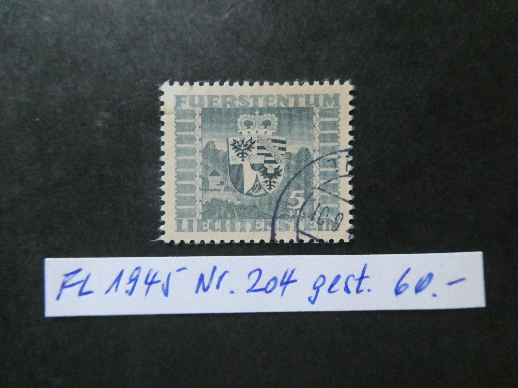 Tutti i francobolli: FL 1945 Nr. 204 gestempelt – Usato da Lausen venduto da Herbamare01