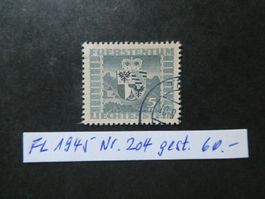 FL 1945 Nr. 204 gestempelt