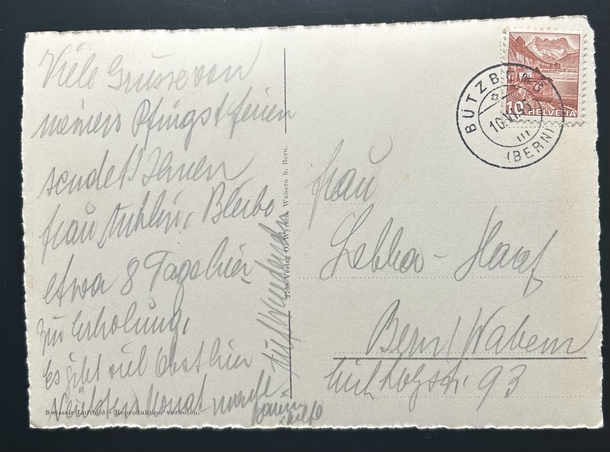 Cartoline postali: Flugaufnahme Bützberg – Usato da Horw venduto da Tellbub 1