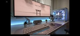 Gaming Setup Weiss Komplett Abgestimmt