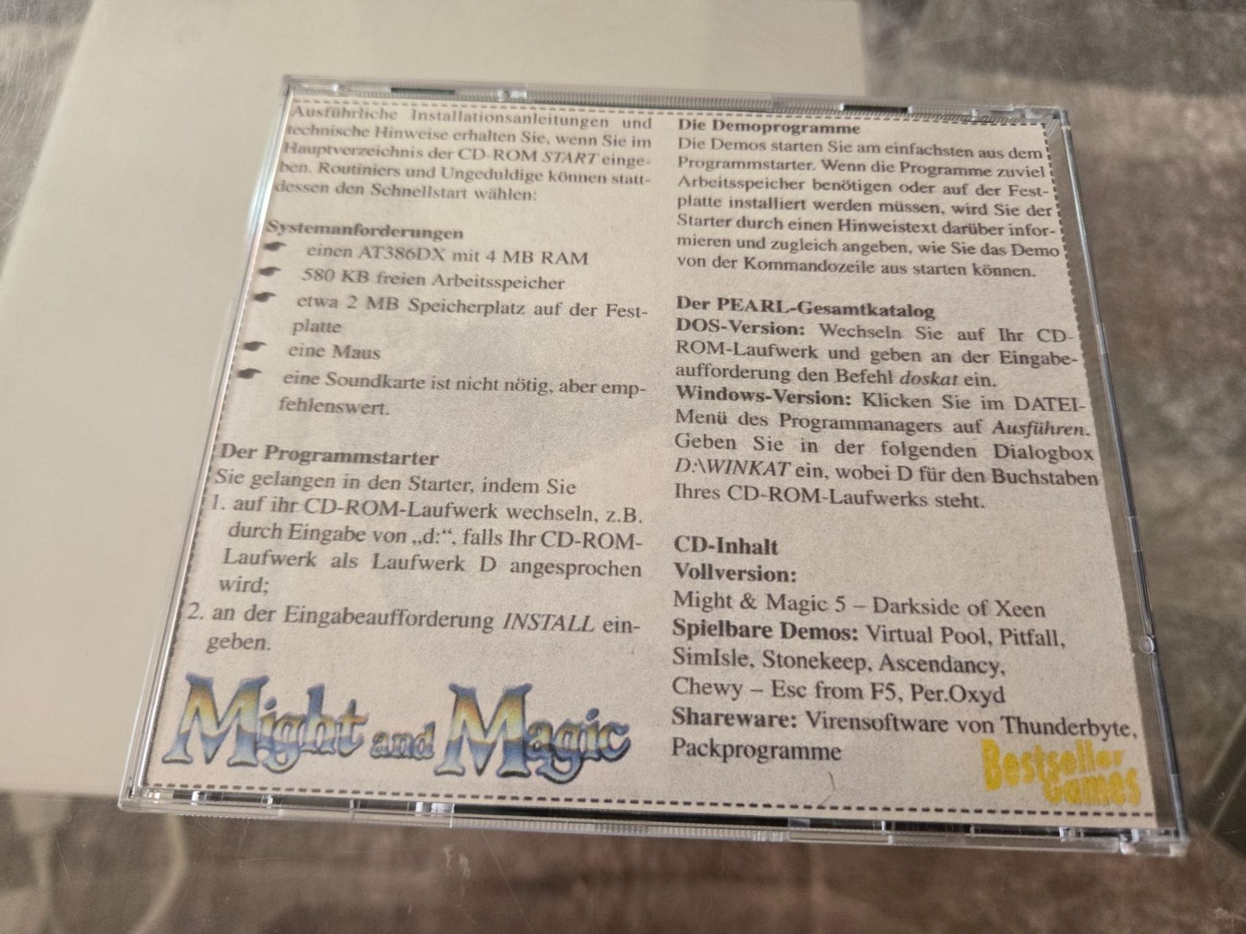 Spiele: Might and Magic - Dark Side of Xeen PC – Gebraucht aus Bussigny von Kfdlt 1