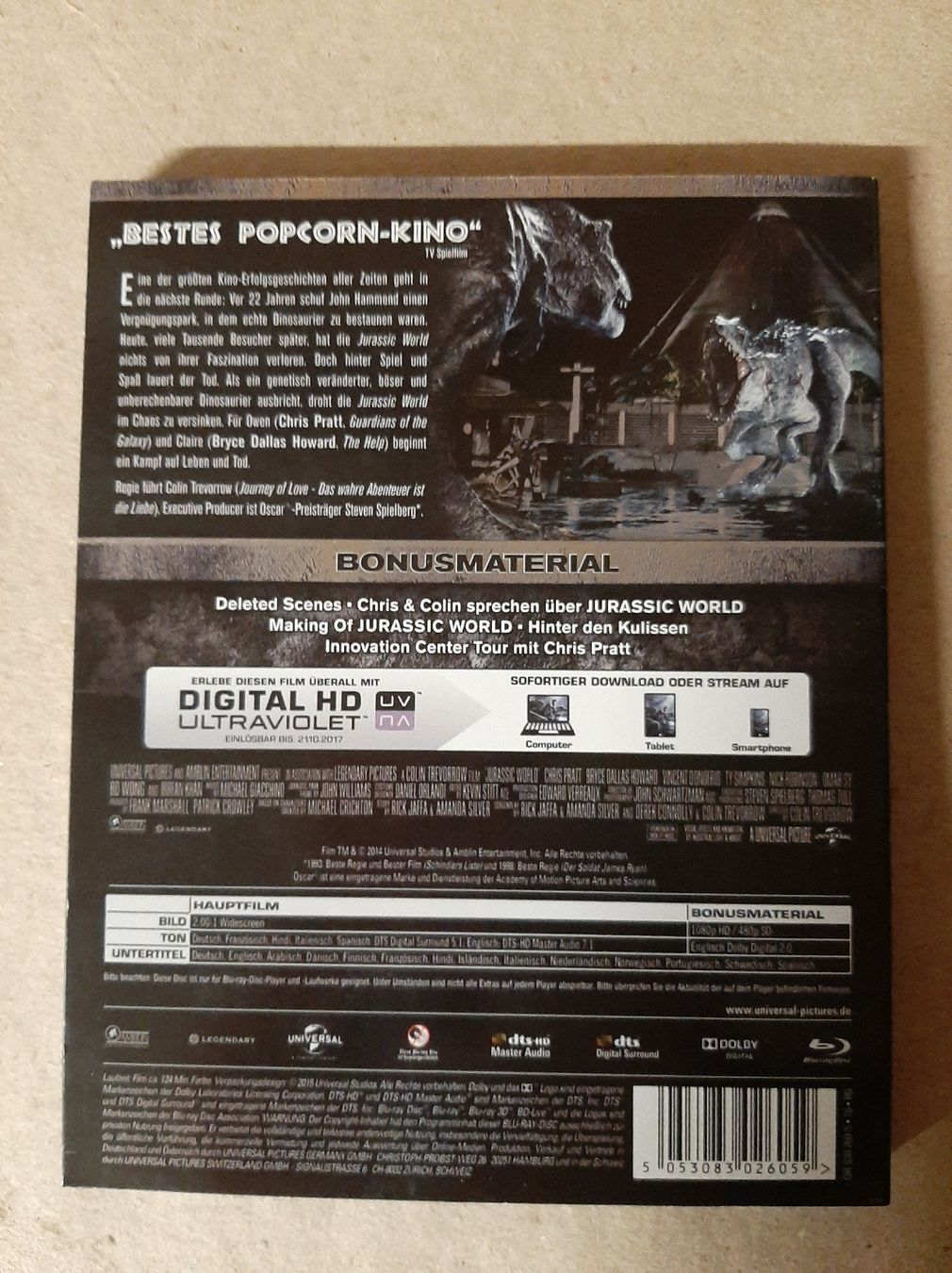 Tutti i DVDs: Jurassic World - BluRay – Usato da Mels venduto da Melzi 1