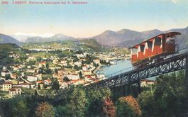 Lugano ferrovia funicolare  s. salvatore