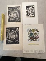 Holzschnittsammlung Dora Lauterburg, 4 Stück, Original 54